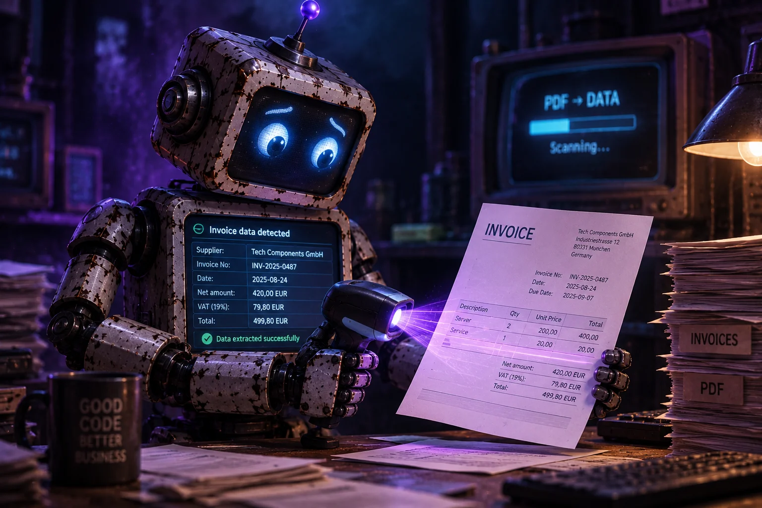 AI PDF Reader — reading invoices and documents with AI